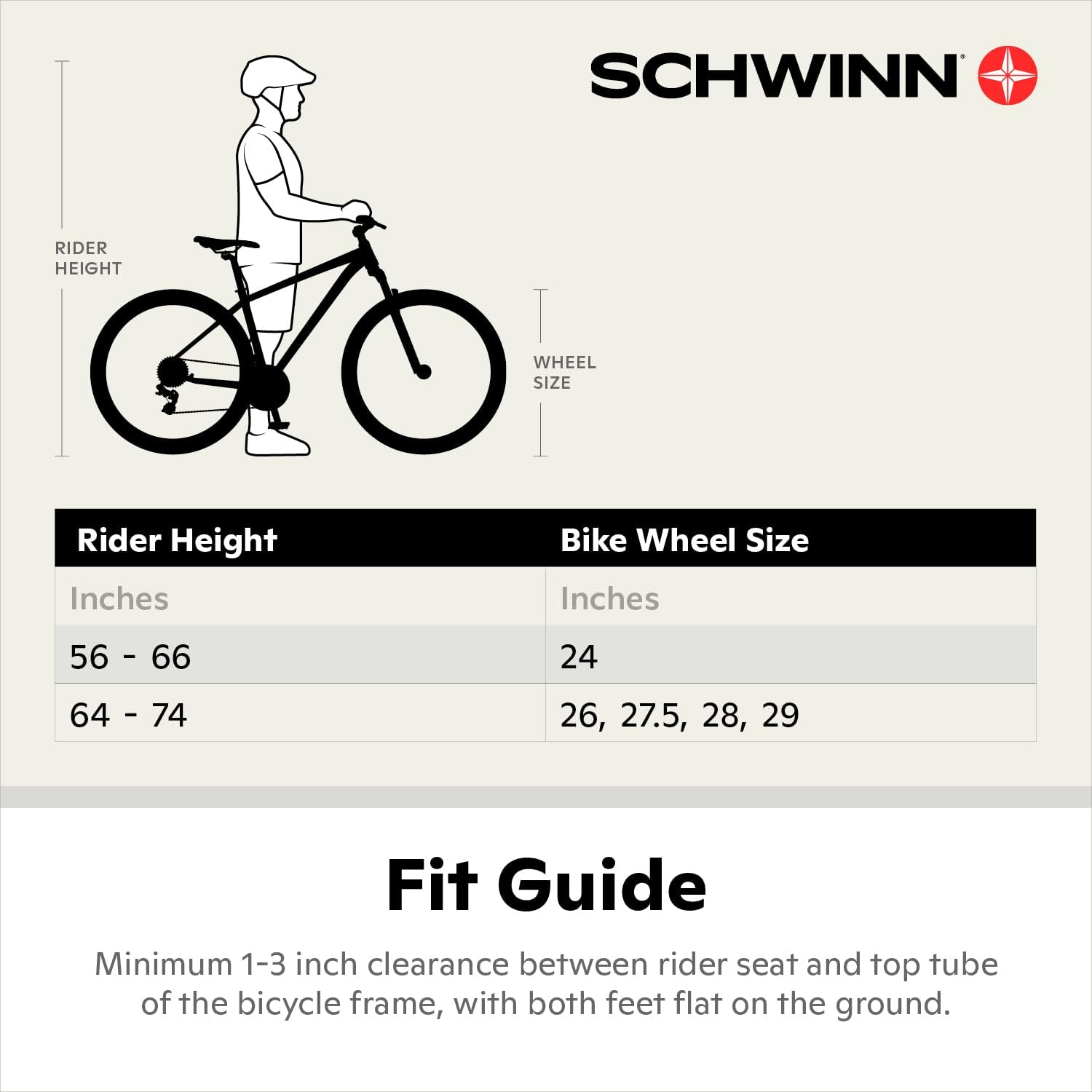 Schwinn Bicicleta de montaña de madera alta