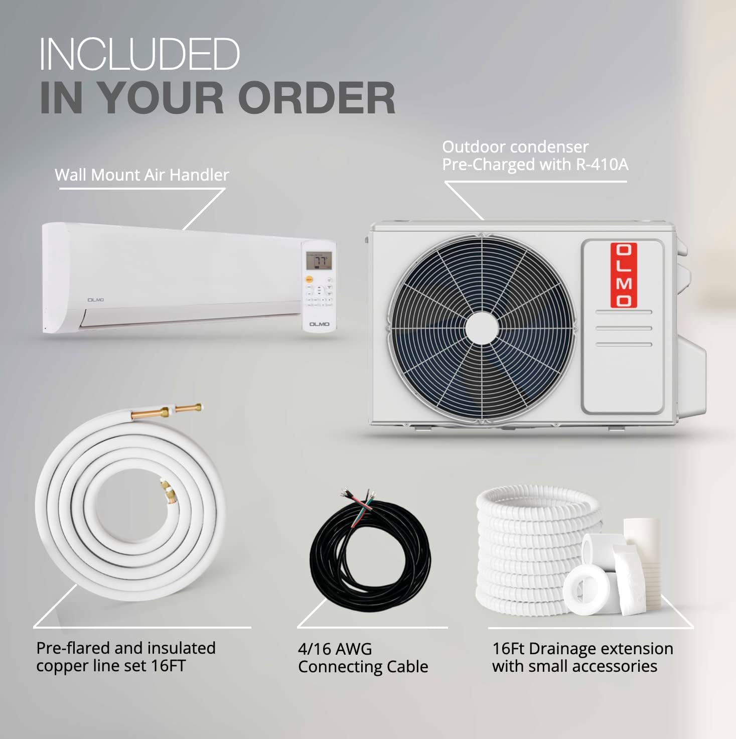 OLMO Alpic Aire acondicionado de 12,000 BTU, 110/120V OLMO Alpic Aire acondicionado de 12,000 BTU, 110/120V