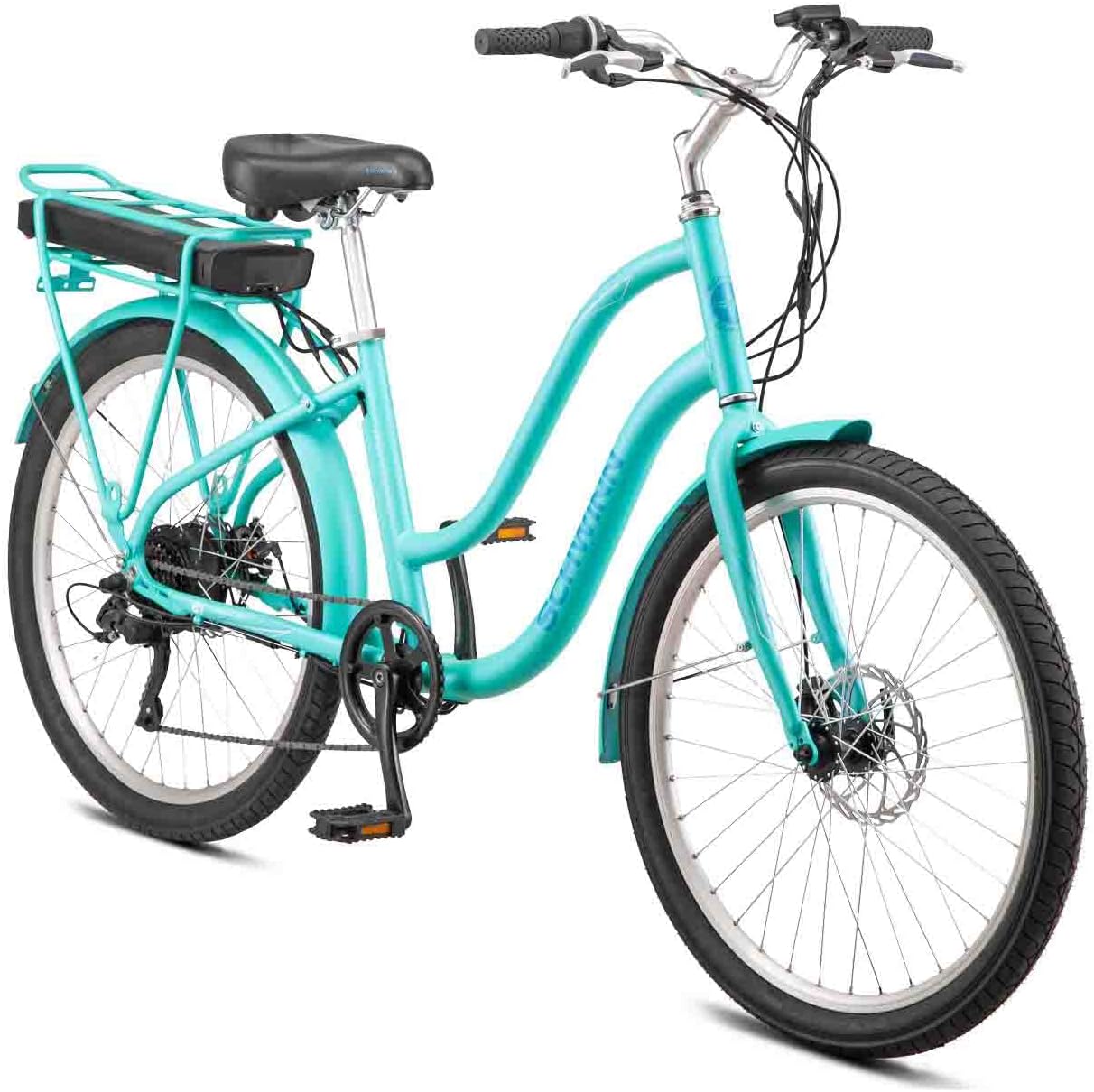 Schwinn Mendocino Bicicleta eléctrica de crucero para adultos