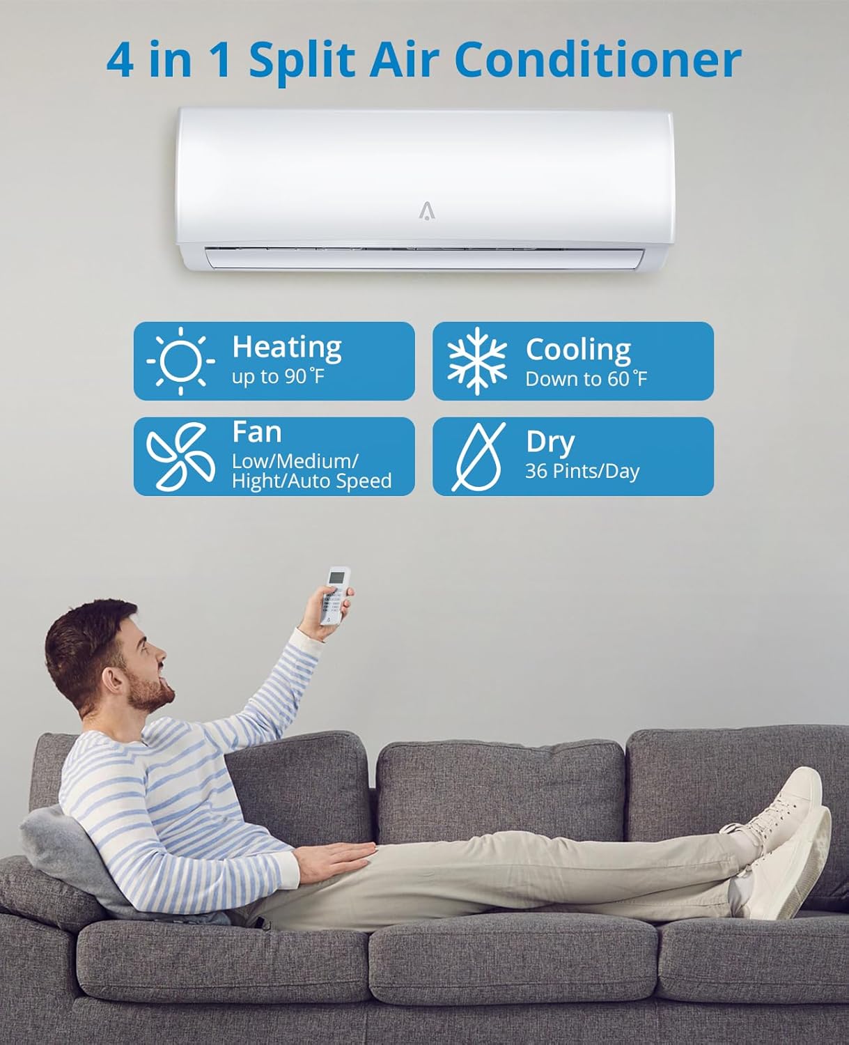 Zstar Mini aire acondicionado dividido de 9,000 Btus Zstar Mini aire acondicionado dividido de 9,000 Btus