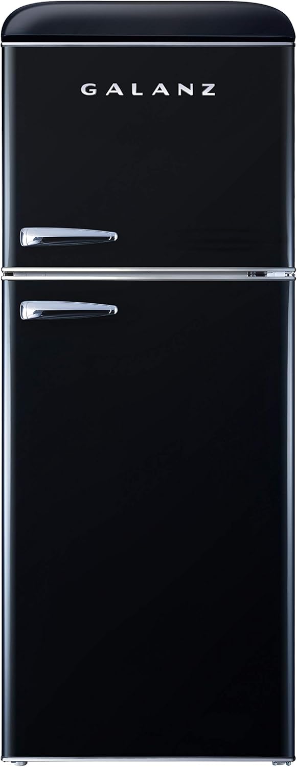 Galanz - Refrigerador compacto retro con congelador