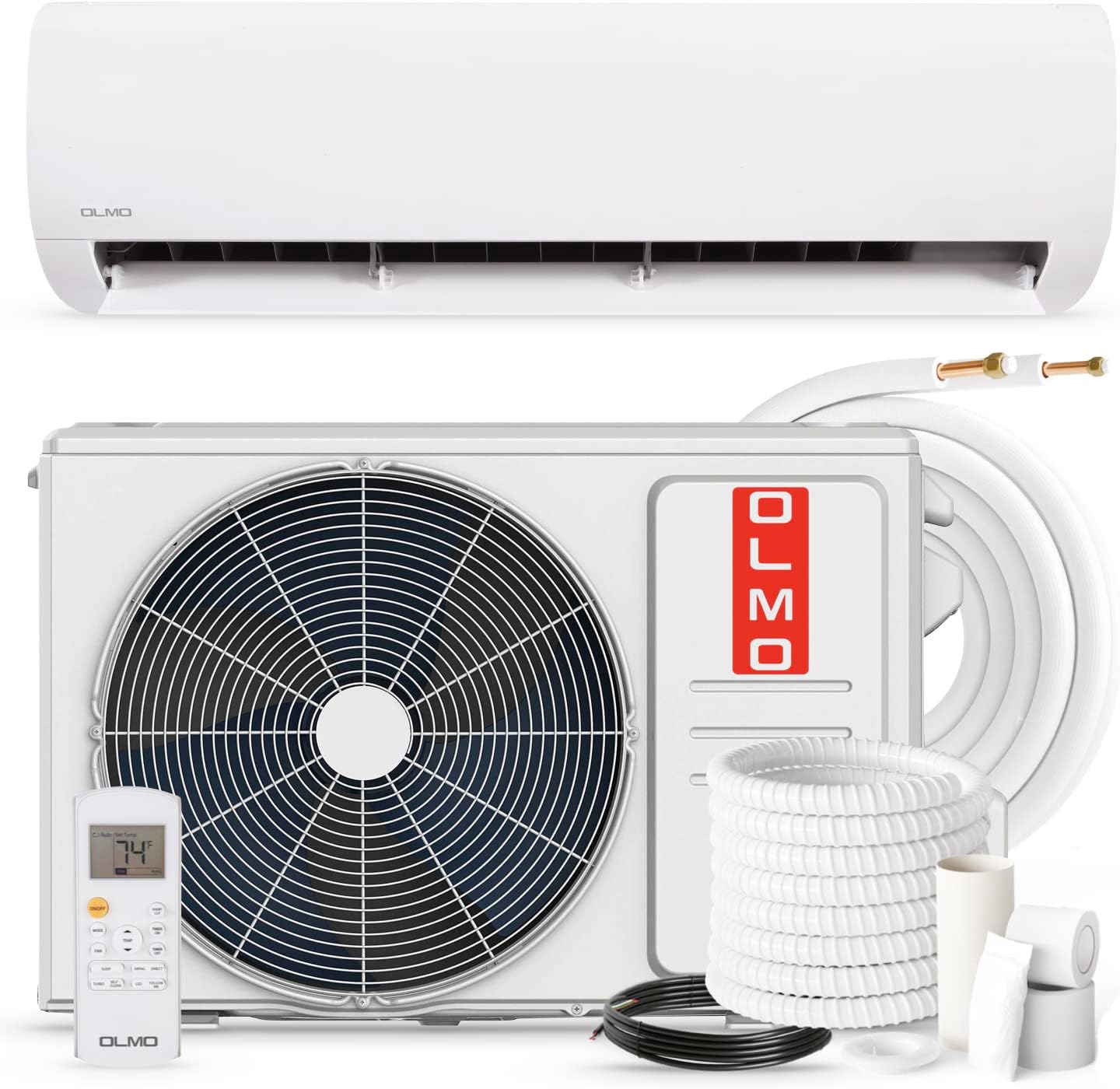 OLMO Alpic Aire acondicionado de 12,000 BTU, 110/120V