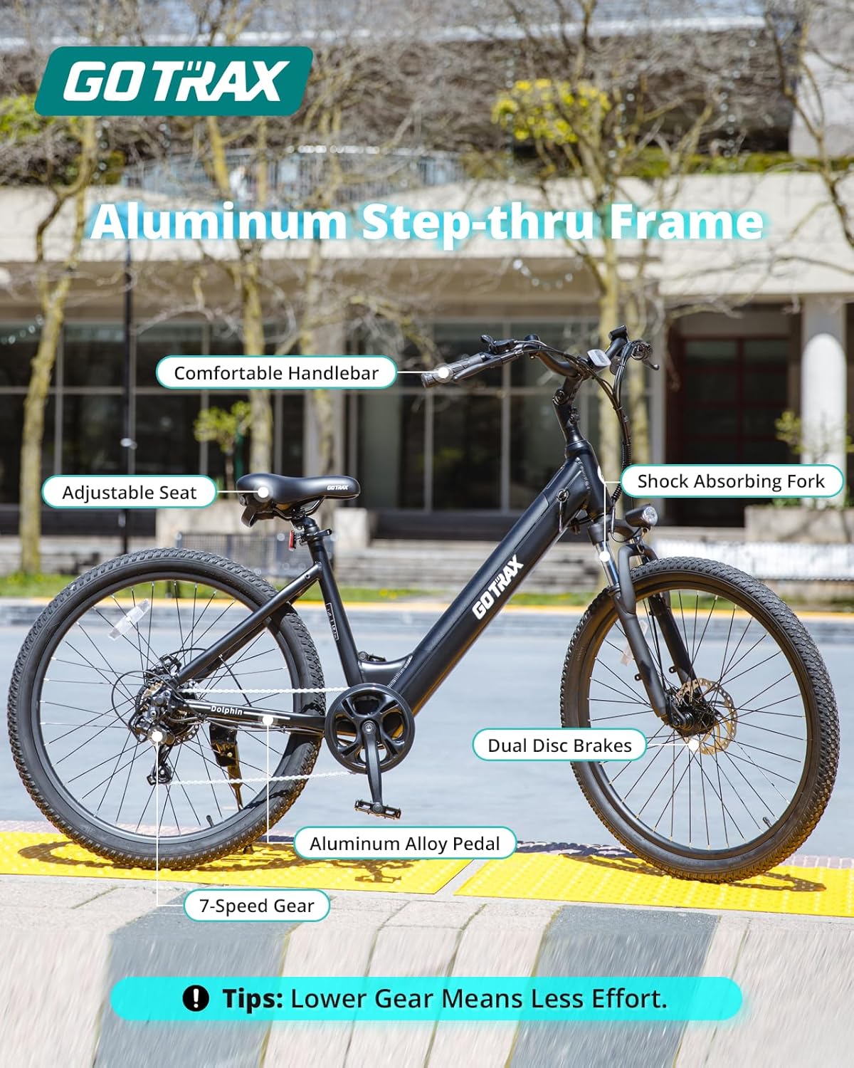 Gotrax Bicicleta eléctrica de 26 pulgadas Gotrax Bicicleta eléctrica de 26 pulgadas
