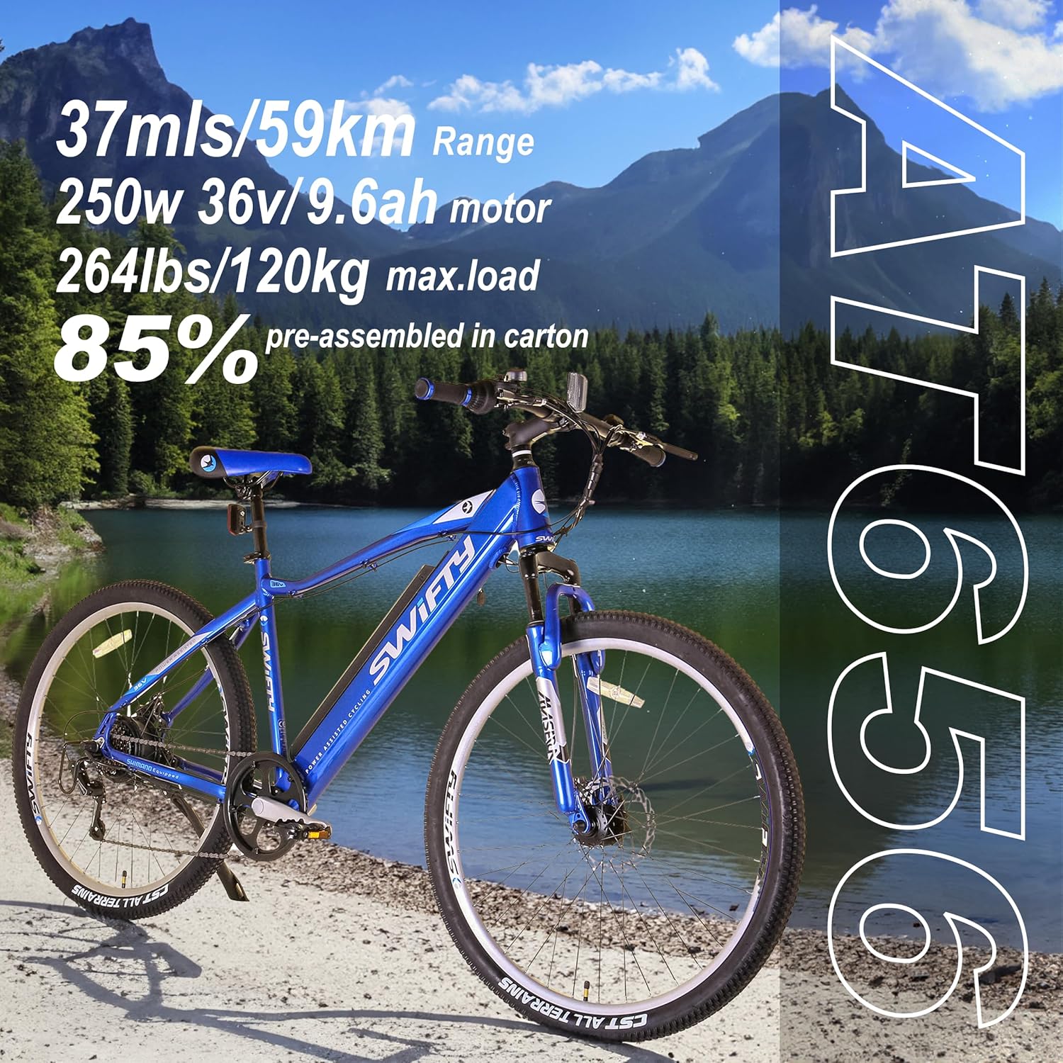 SWIFTY Bicicleta eléctrica de 36 voltios y 250 W para adultos SWIFTY Bicicleta eléctrica de 36 voltios y 250 W para adultos