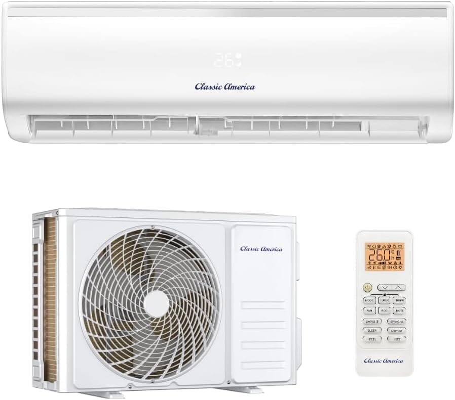 12000 BTU 1 Ton Mini Split AC con bomba de calor