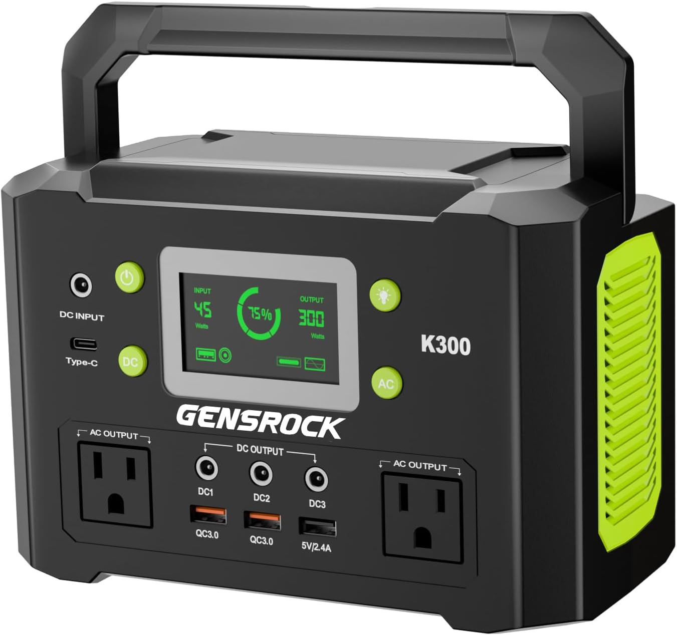 GENSROCK Estación de energía portátil, generador solar