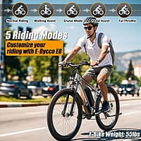 E·Bycco 29'' 1000W Motor Electric Bike for Adults 32MPH with 48V 17.5AH