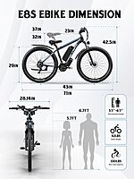 Bicicleta eléctrica para adultos E·Bycco de 29 pulgadas y 1000 W