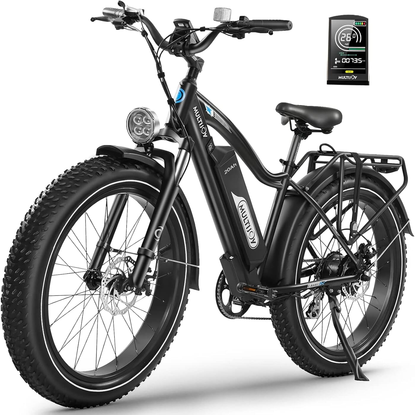 Bicicleta eléctrica para adultos, 1000/2000W, 25/30/37 MPH, 48V-52V, 20AH, batería de 40AH, motocicleta eléctrica máxima de 50-180 millas, moto de cross de neumático grueso de 20 pulgadas