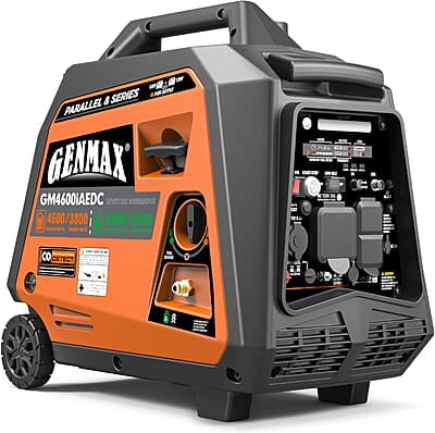 GENMAX Generador de combustible dual, motor ultra silencioso