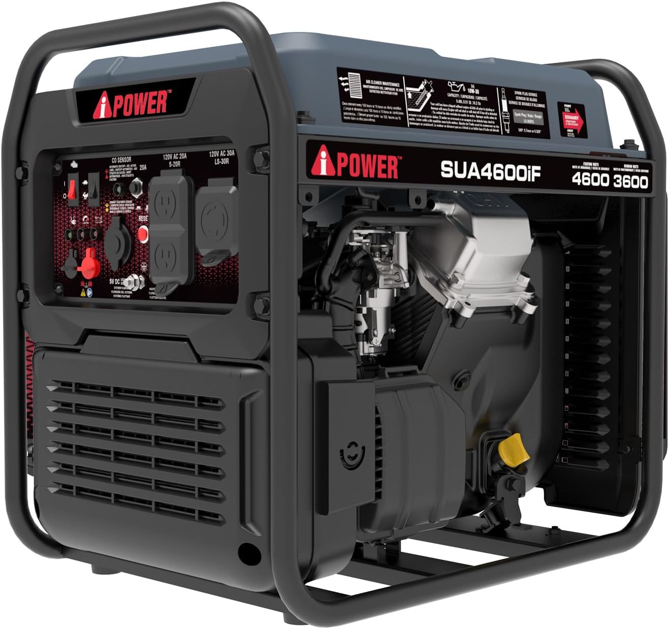 A-iPower Generador inversor listo para RV de 4600 W