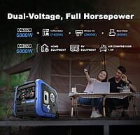 DK - Generador inversor de gas de 5000 W, arranque eléctrico