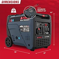 A-iPower Generador inversor portátil, 7600 W