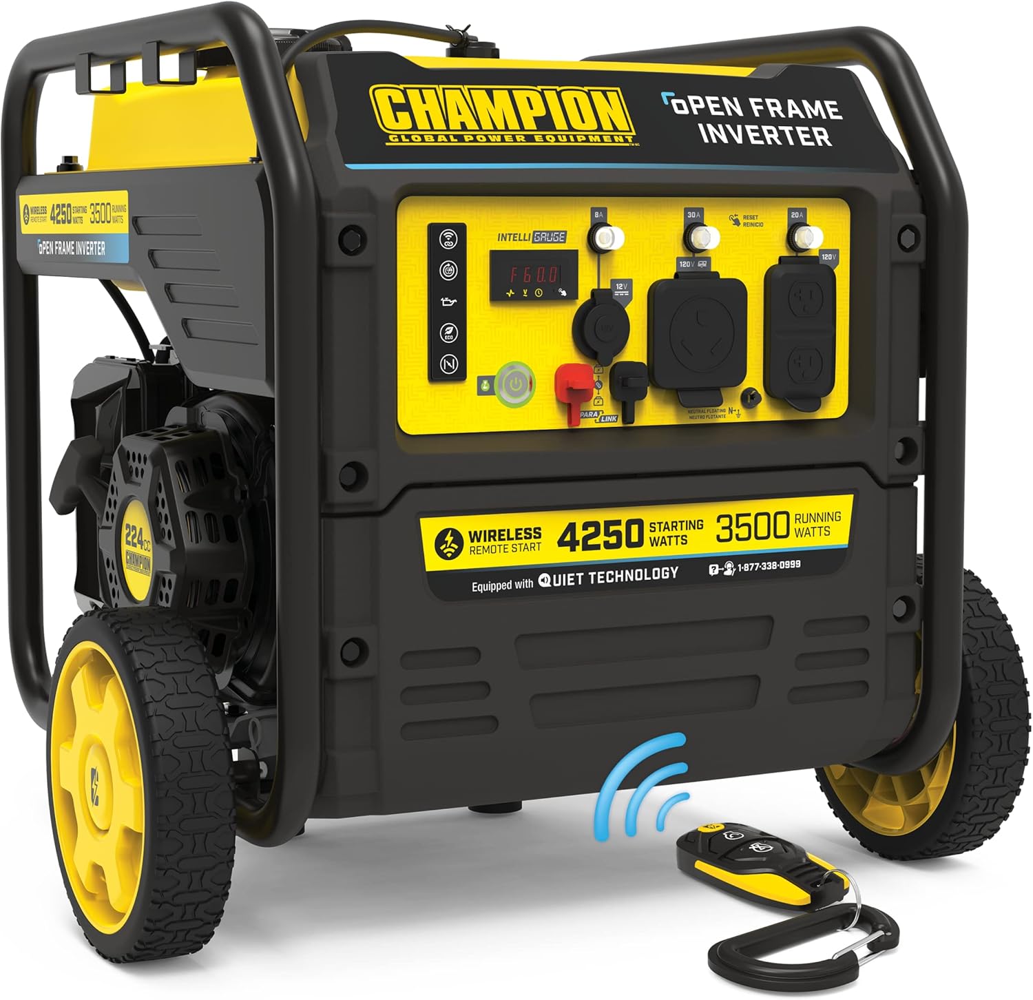 Champion Power Equipment Generador inversor de marco abierto portátil