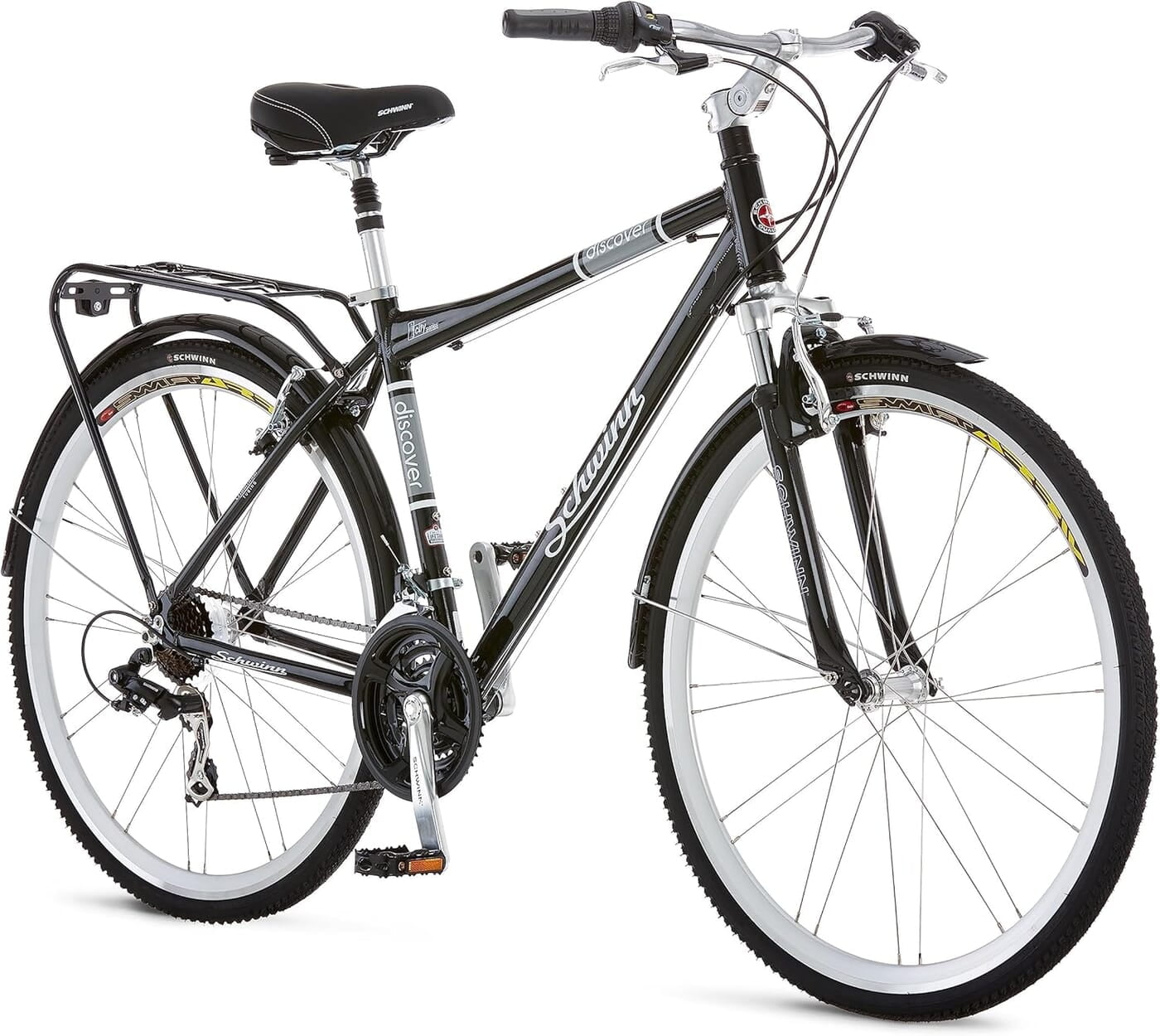 Schwinn Descubre bicicleta híbrida, 21 velocidades