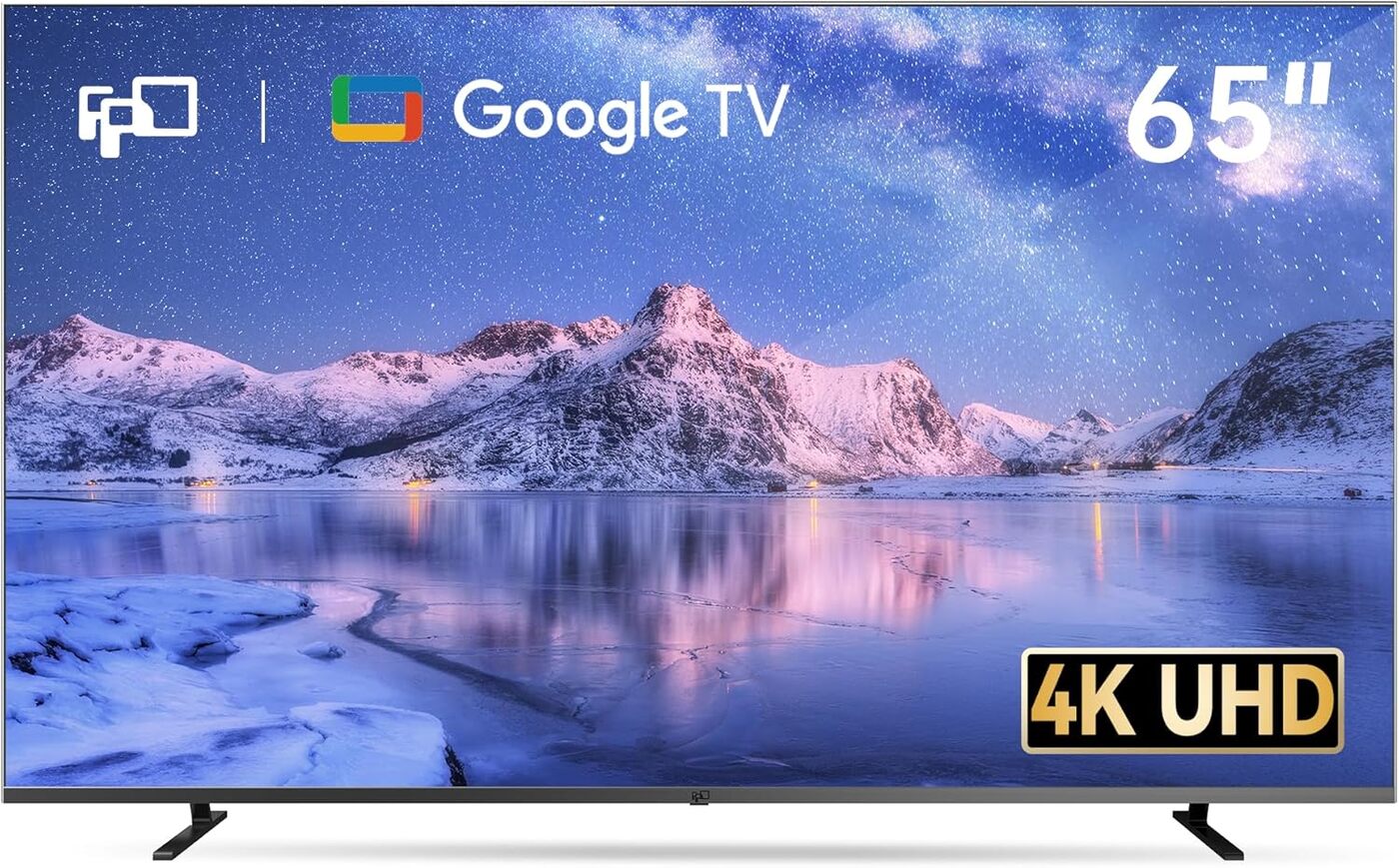 FPD Smart TV de 65 pulgadas, 4K LED Google TV