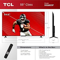 TCL Smart TV Class Q65 QLED 4K de 55 pulgadas con Fire TV