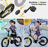 RoyalBaby EZ Bicicleta para niños pequeños, 16 pulgadas