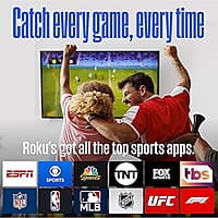 Roku Select Series Televisor Smart Roku TV, 4K, HDR, control por voz mejorado, imágenes 4K brillantes, brillo automático, streaming impecable, 43 pulgadas