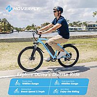 HOVERFLY OUREA Bicicleta eléctrica de 26 pulgadas y 750 W