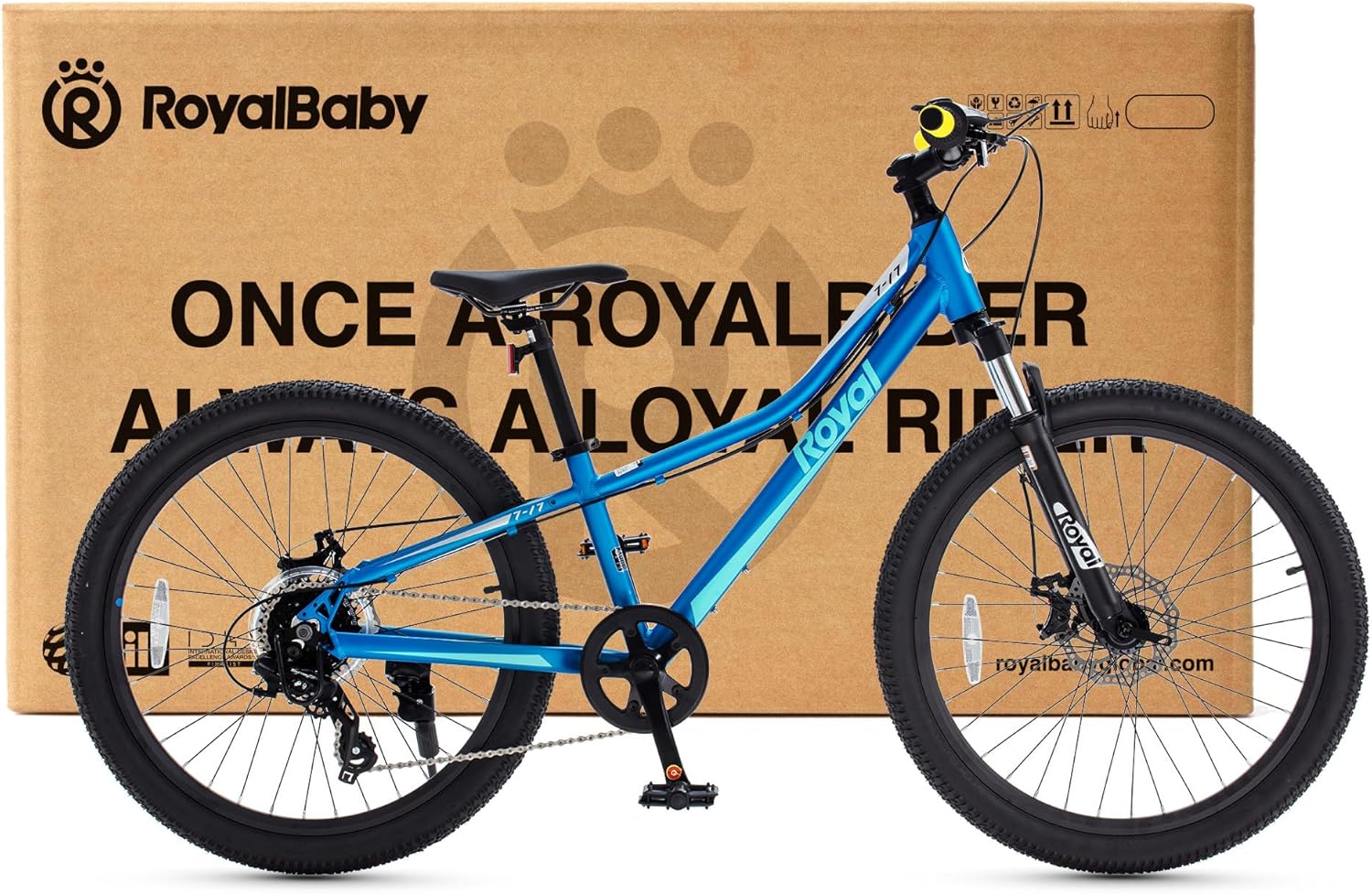 Royalbaby Bicicleta de montaña para niños de aluminio de 20/24 pulgadas