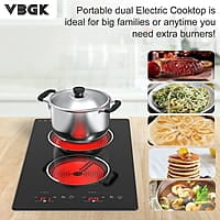 VBGK Placa de cocina eléctrica, estufa  de 12 pulgadas