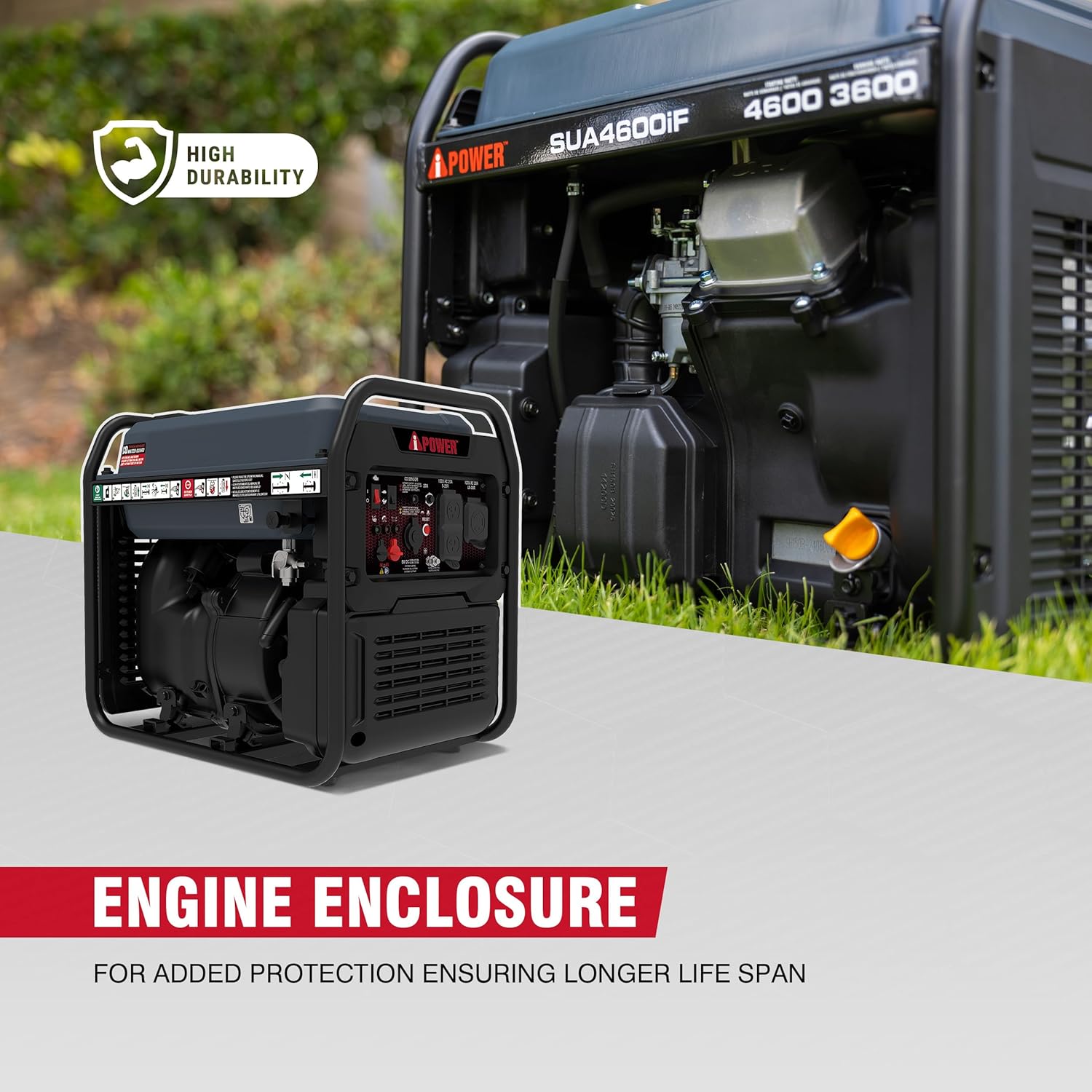 A-iPower Generador inversor listo para RV de 4600 W