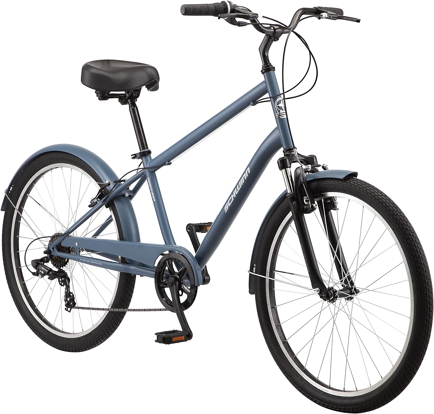 Schwinn Regioneer - Bicicleta híbrida de confort para adultos