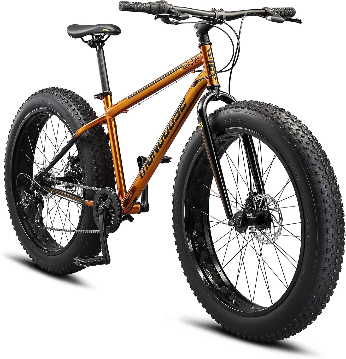 Mongoose Argus ST & Trail Fat Tire Bicicleta de montaña para adultos